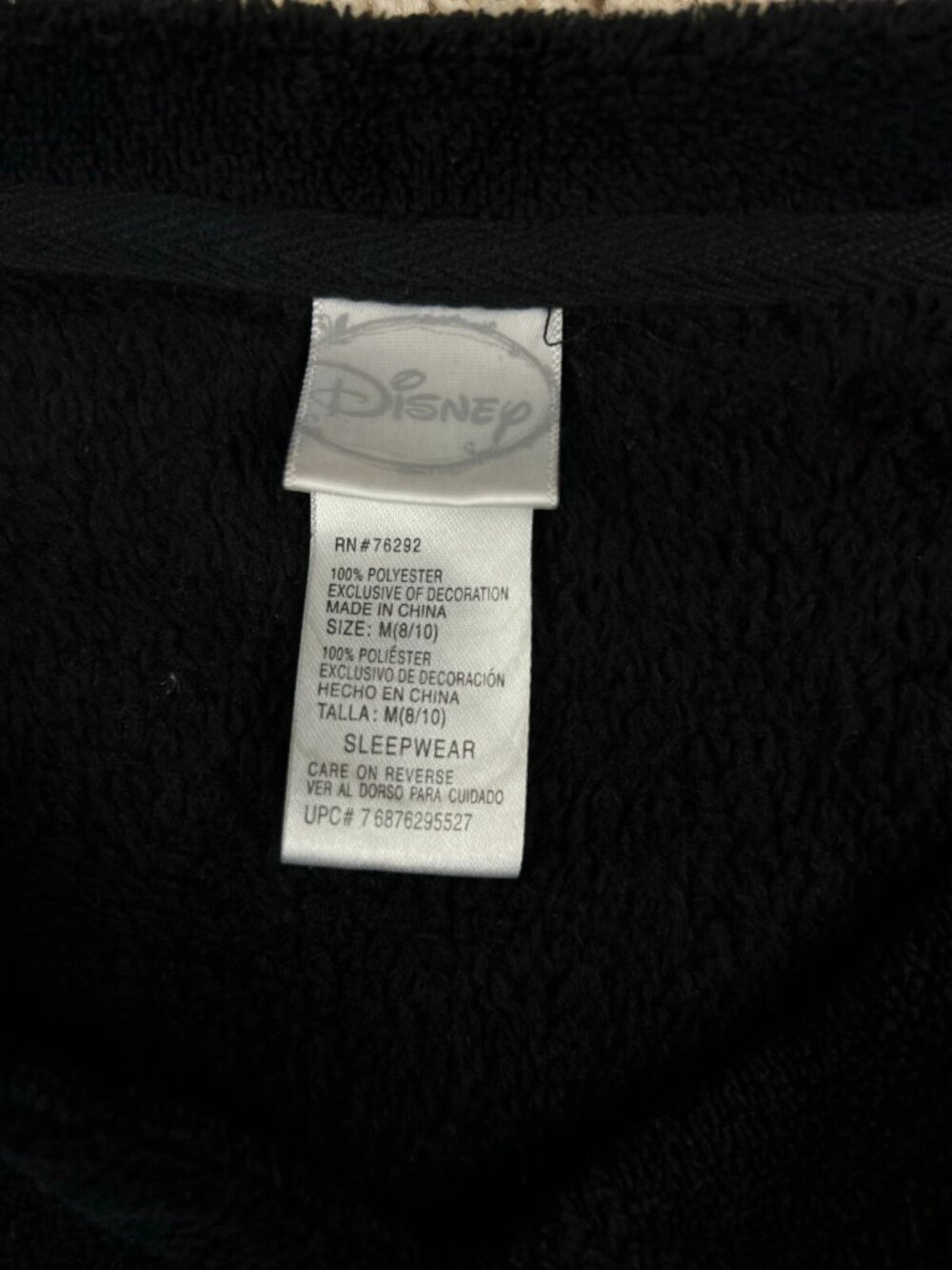 Disney Sweater Youth Medium Black Sweatshirt V Neck Mickey Mouse Girls Minnie - Picture 3 of 6